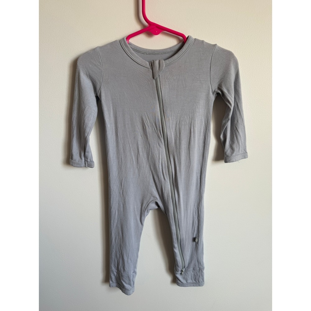 Kyte Baby Bamboo Gray Romper 6-12 Months